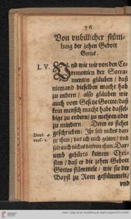 Von vnbillicher stümlung der zehen Gebott Gottes