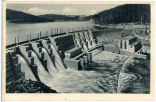 Kriebstein. Talsperre - Staumauer