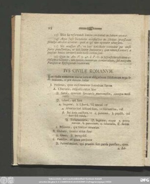Ius Civile Romanum.
