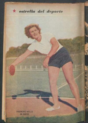 Ingeborg Mello de Preiss - [Fotografía] : Estrella del deporte