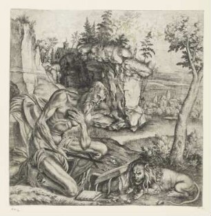 Heiliger Hieronymus in der Wüste