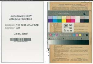 Entnazifizierung Josef Collet , geb. 25.11.1891 (Steiger)