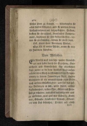 Vom Mitleiden.