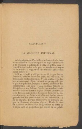 Capítulo V - La máquina infernal