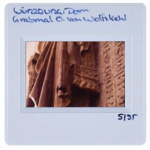 Wolfskeelmeister, Grabmal des Bischofs Otto II. von Wolfskeel,Würzburg, Dom