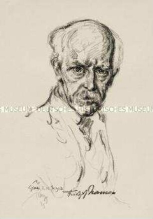 Bildnis des norwegischen Polarforschers Fridtjof Nansen