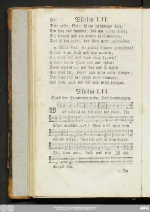 Psalm LII. Trost der Frommen wider Verleumdungen.