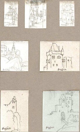 Hoffstadt, Friedrich; Kassette 1: Burgen (1021-1073) - Ansichten, Perspektiven