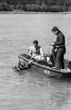 Lehrgang für Polizeitaucher der Wasserschutzpolizei.