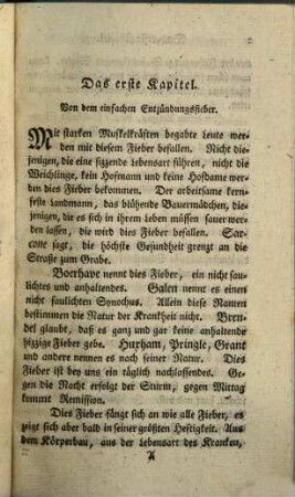Taschenbuch für angehende Aerzte, Erster Theil