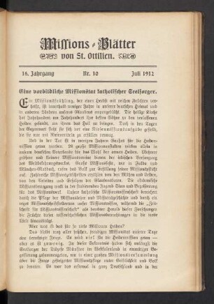 Nr. 10 Juli 1912