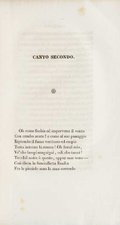 Canto Secondo