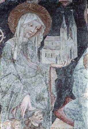 Thronende Muttergottes mit Heiligen und Stiftern