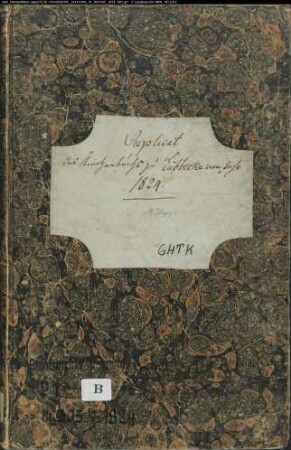Kirchenbuchduplikat der evangelischen Gemeinde Lübbecke, Kreis Lübbecke (GHTK 1824) (Gemeinde: Evangelische Gemeinde Lübbecke)