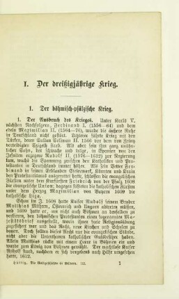 1. Der böhmisch-pfälzische Krieg