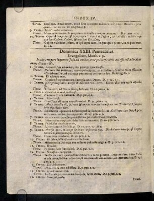 Dominica XXIII. Pentecostes; ...