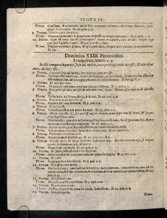 Dominica XXIII. Pentecostes; ...