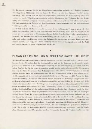 Finanzierung und Wirtschaftlichkeit