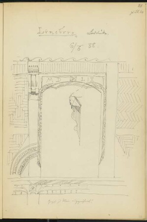 Fenster, Lüneburg: Ansicht, Detail (aus: Skizzen- und Fotoalbum 1)