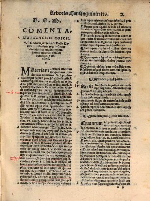 Pisana Commentaria arboris consanguinitatis et affinitatis ...