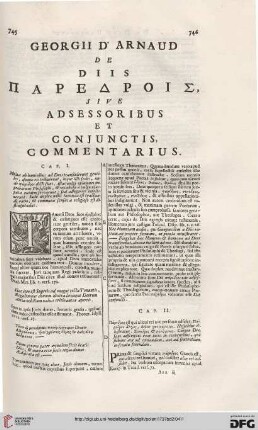 Georgii d'Arnaud de diis Paredrois [...]