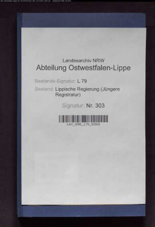 Rekurse in Ablösungssachen: Amt Blomberg
