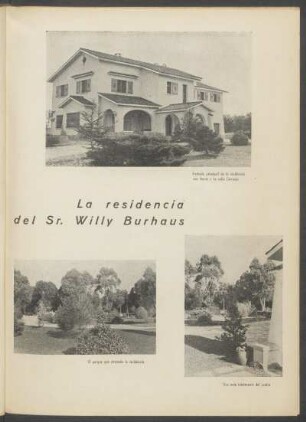 La residencia del Sr. Willy Burhaus - [Fotografías]