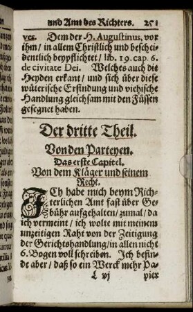 Der dritte Theil. Von den Parteyen.