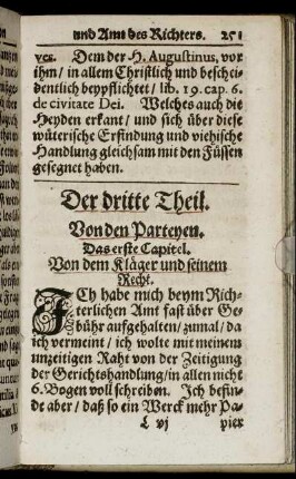 Der dritte Theil. Von den Parteyen.