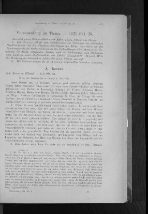 Versammlung zu Thorn. - 1435 Okt. 23.