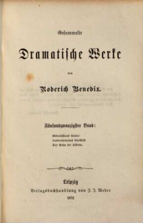 Gesammelte dramatische Werke, 25. Alldeutschland hinein! Landwehrmanns Christfest. Der Sohn der Hökerin