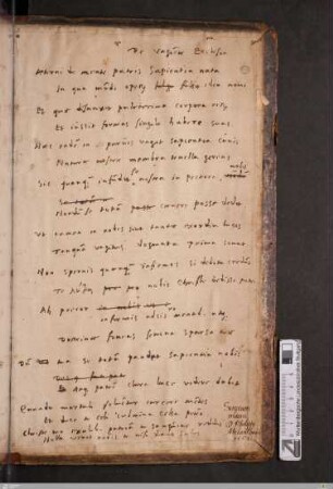 Spiegel mit Autograph Melanchthon