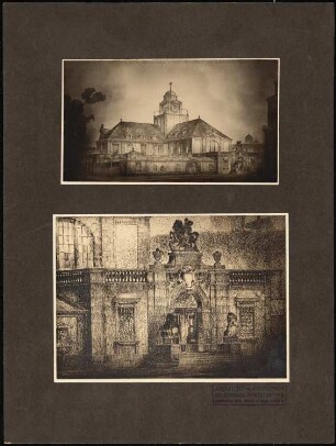 Germanisches Museum der Harvard-Universität, Cambridge/Mass.: 1 Perspektivische Ansicht, 1 Ansicht Ausschnitt