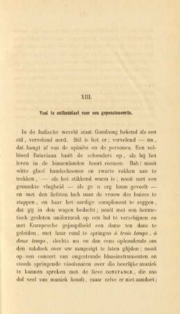 XIII. Veel te enthousiast voor en gepensioneerde