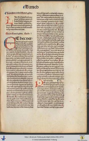 Prefatio in librum Baruch prophetᶒ
