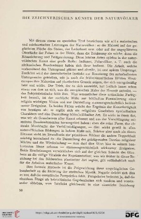Die zeichnerischen Künste der Naturvölker