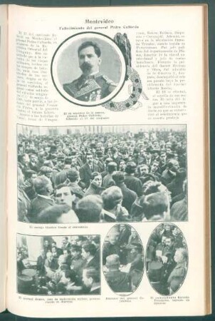 Montevideo : Fallecimiento del general Pedro Callorda