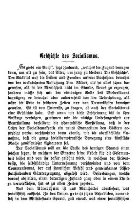 Geschichte des Sozialismus.