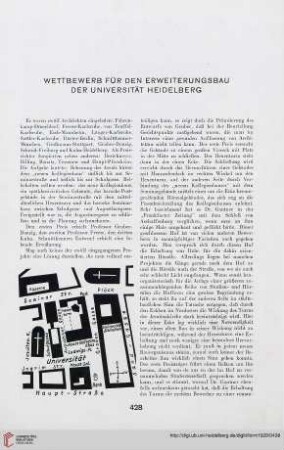 3: Wettbewerb für den Erweiterungsbau der Universität Heidelberg
