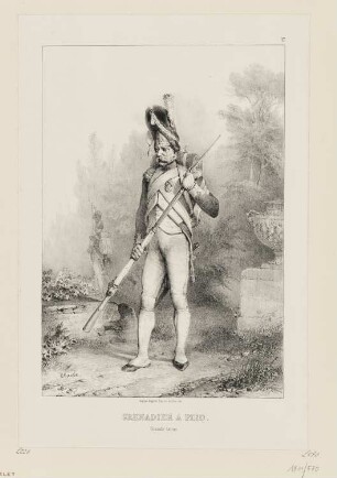 Grenadier a pied, grande tenue, Blatt 17 der Folge "Kaiser und die kaiserliche Garde"