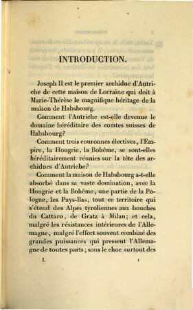 Histoire de Joseph II, empereur d'Allemagne