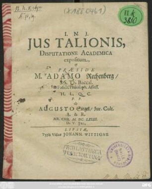 Ius Talionis