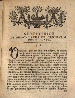 Dissertatio de miraculis Christi typicis : = Von den vorbildlichen Wundern unsers Heilandes