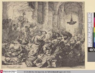 [Christus vertreibt die Wechsler aus dem Tempel; Christ Driving the Money Changers from the Temple; Jésus Christ chassant les vendeurs hors du temple]
