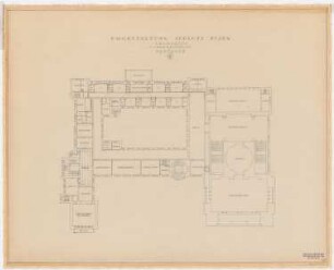 Schloss Posen, Posen Umbau: Grundriss 1. OG Variante 4