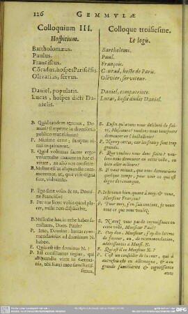 Colloquium III. Hospitium