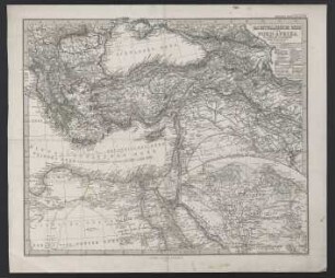 Das Mittelländische Meer Und Nord-Afrika : (Östliches Blatt)