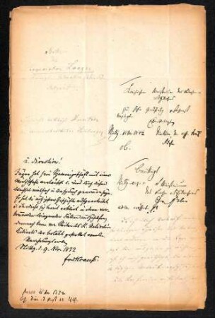 Handschriftliches Schreiben aus Akte Jäger