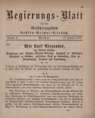 Nr. 8 : 28. Februar 1872