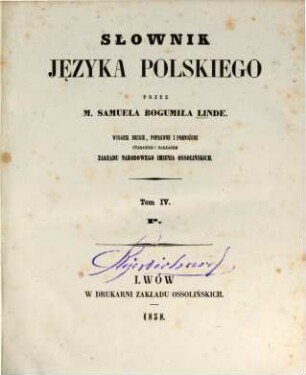 Słownik języka polskiego. 4, P
